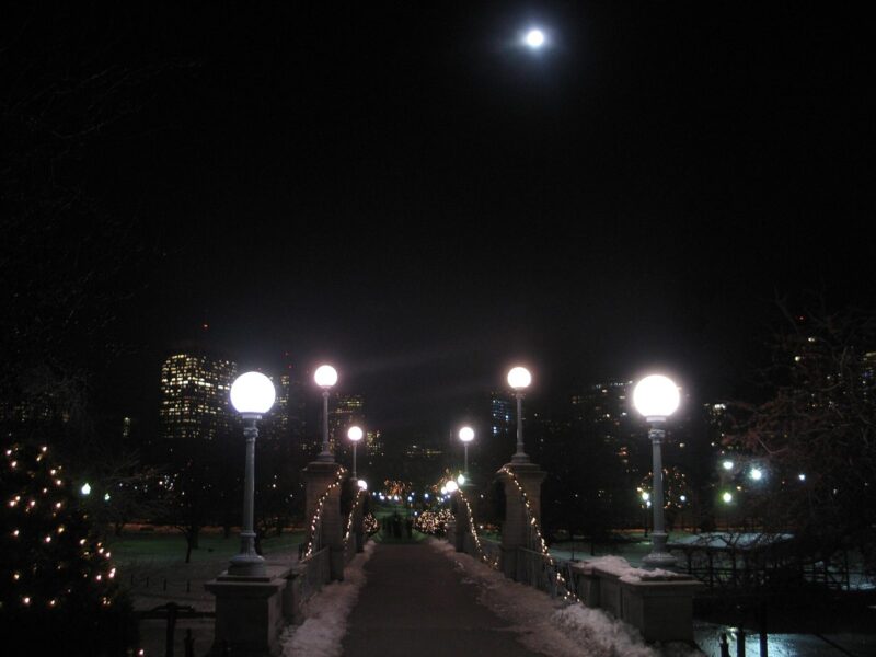 Boston Common, 2005 December Night